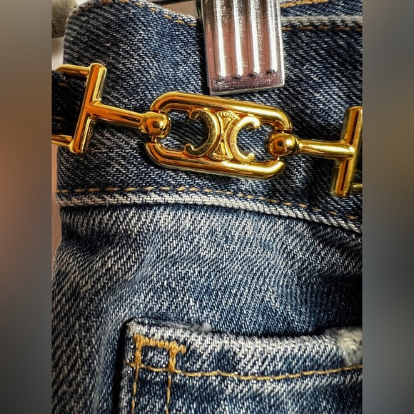 Celine Jane Flare Jeans Light Blue Wash 26 - Picture 8 of 11